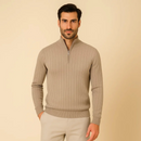 Suéter Masculino Gola Alta com Zíper Zinatti