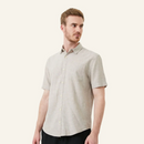 Camisa de Linho Masculina Manga Curta Holmes