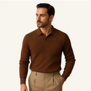 Camisa Modelo Polo Canelada Manga Longa Zinatti