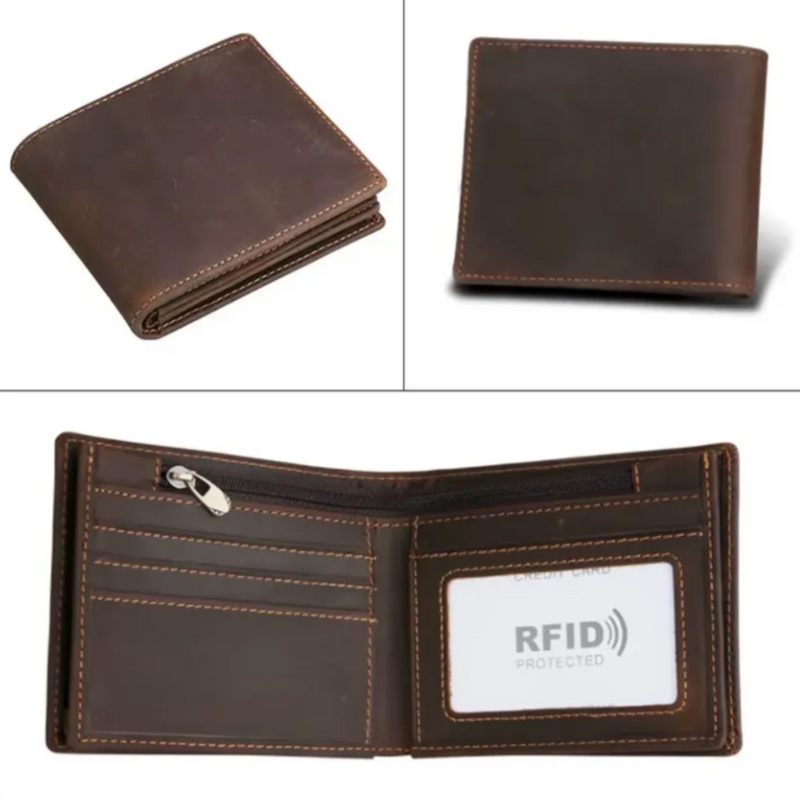 Carteira Masculina de Couro Heritage